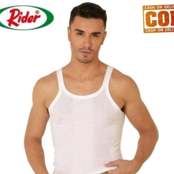 READY.. SINGLET PRIA MERK RIDER STYLE-123 B ORI/KAOS DALAM RIDER TERLARIS/KAOS KUTANG PRIA KWALITAS 