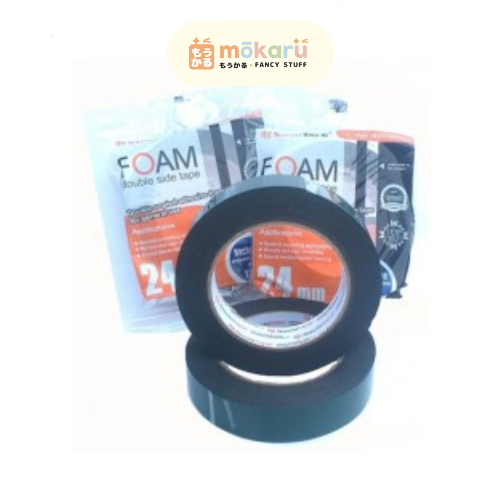 

Nachi Double Side Foam Double Tape Busa 24 mm x 5 meter I/Solasi Hijau Murah