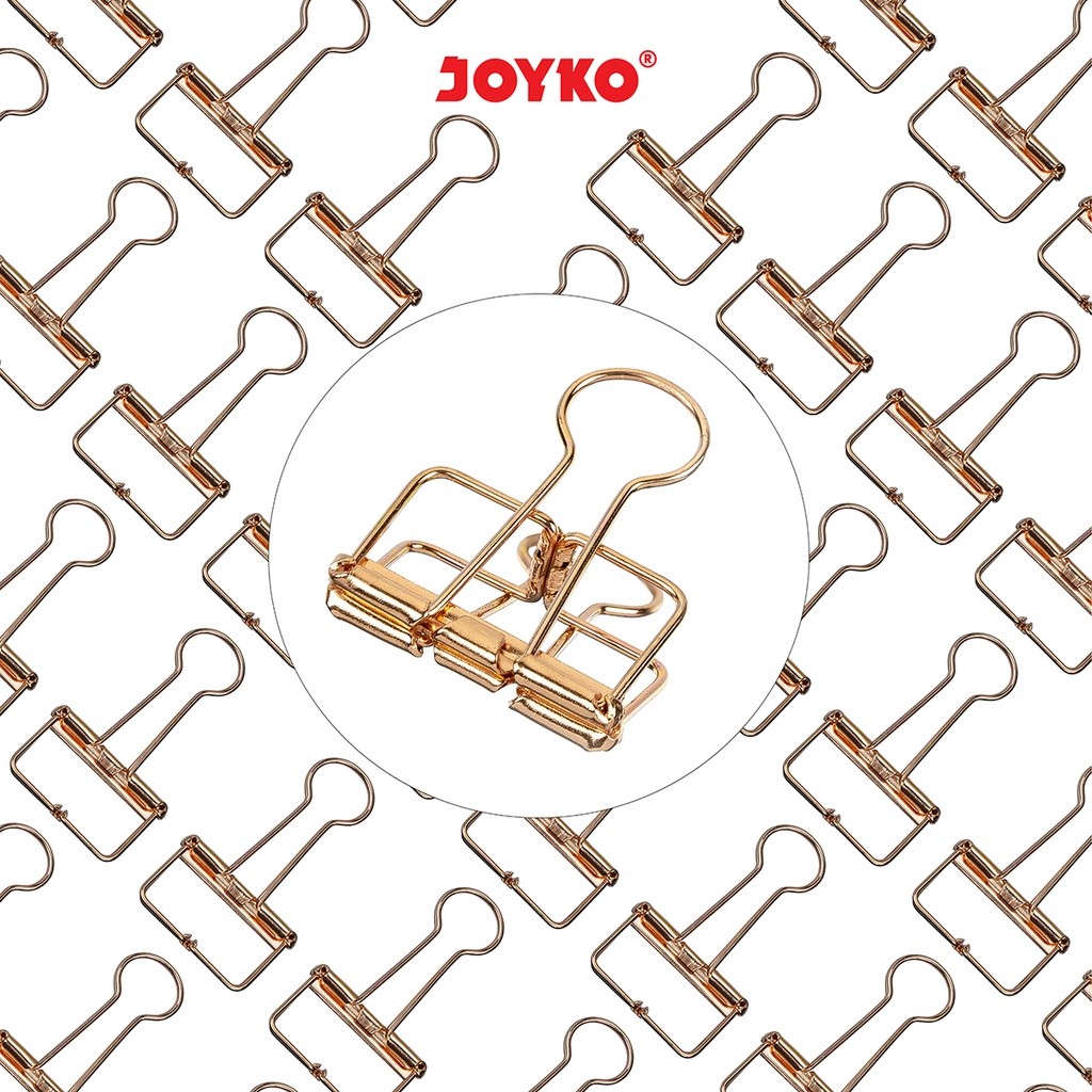 

Hollow Binder Clip Klip Penjepit Kertas Joyko Rose Gold RG