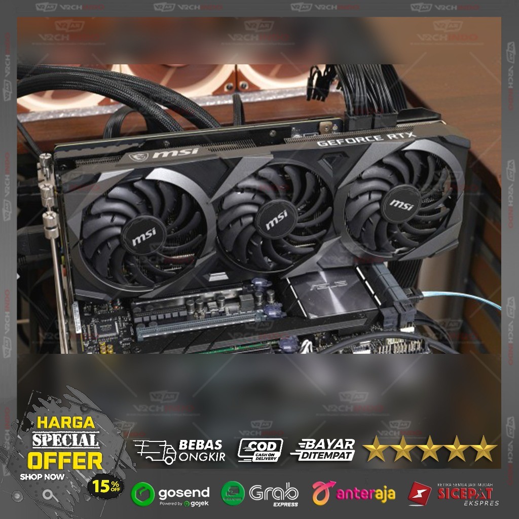 VGA Card MSI Ventus OC RTX 3080Ti 12GB DDR6X - Nvidia Geforce GPU 3080 Ti 12 Video Card 