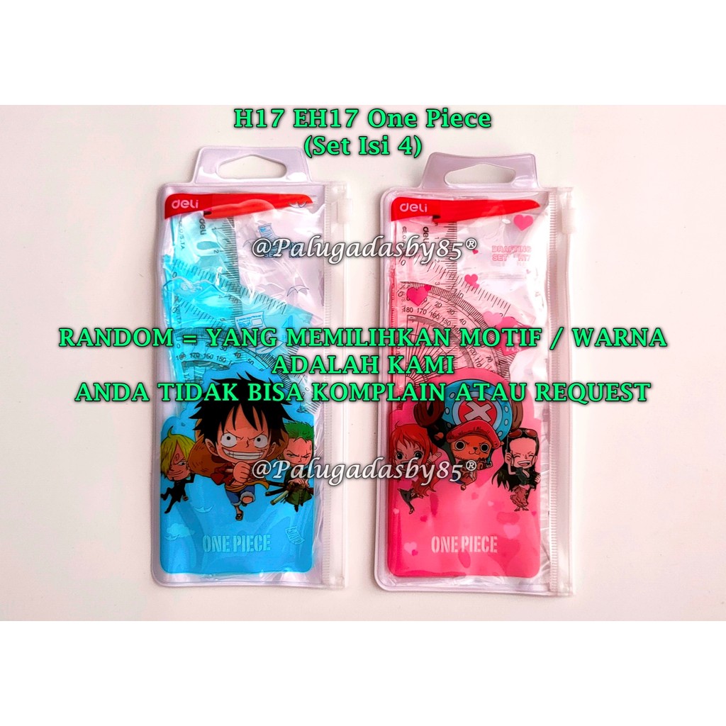 

(1 Set Isi 4 Pcs) GROSIR Penggaris Set DELI H17 One Piece 4 In 1 / Penggaris Set Deli EH17 One Piece