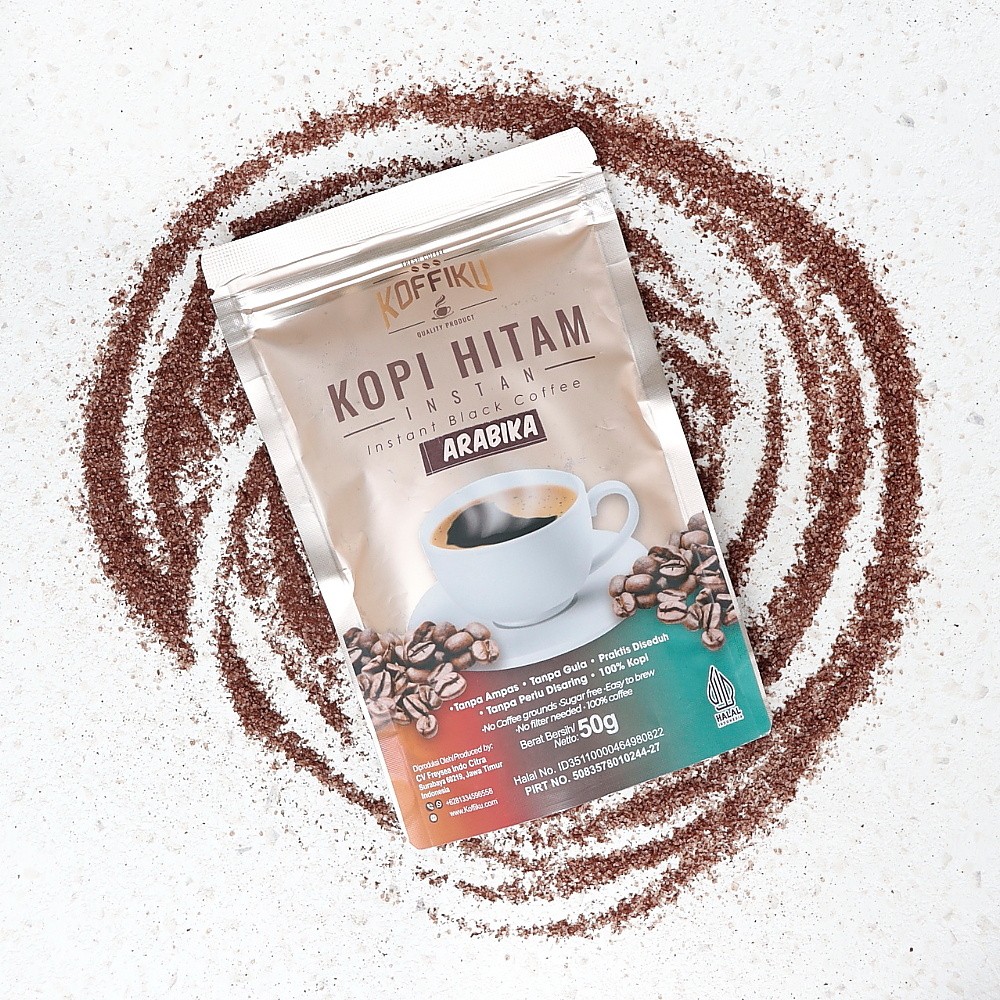 

50g 100% ARABICA Kopi Hitam Tanpa Ampas - KOFFIKU
