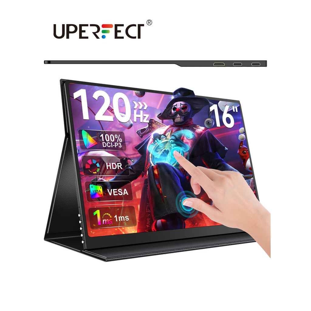 UPERFECT 16“ OLED 120Hz Touchscreen Portable Monitor 3K USB C Laptop Monitor w/ 100% DCI-P3 500Nits 