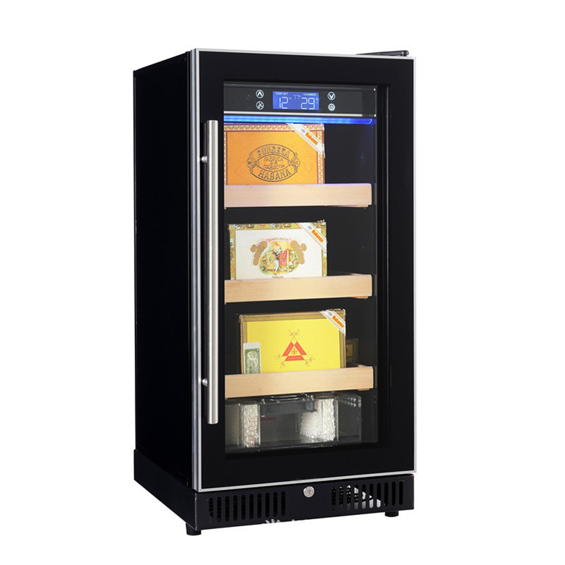 Cigar Cabinet Constant Temperature and Humidity Small Display Cabinet  80L Household Glass Door Ciga