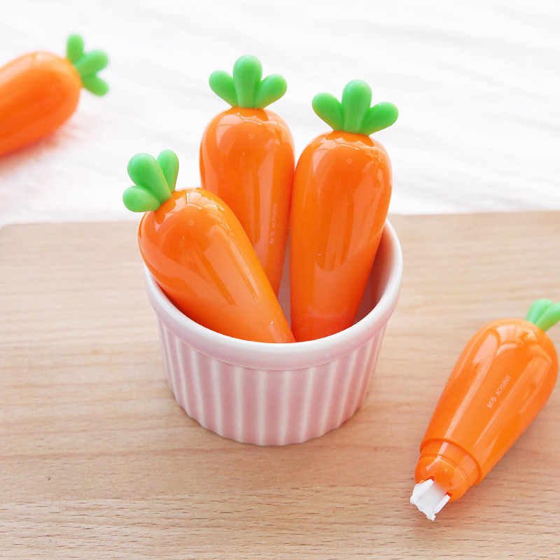 

Super Cute Carrot Vegetable Correction Tape School Office Supply Student Creative Stationery Kid Gift