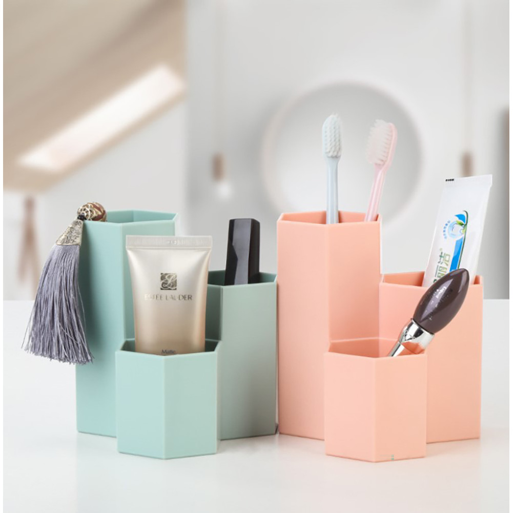 

Creative Large Capacity Desk Pen Holder Pencil Makeup Storage Box Desktop Organizer Stand Case School Office Stationery Supplies