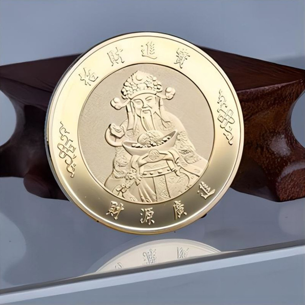 Koin China Asli Dewa Rejeki Koin Mengundang Kemakmuran Feng Shui Koin Dewa Rejeki 40mm