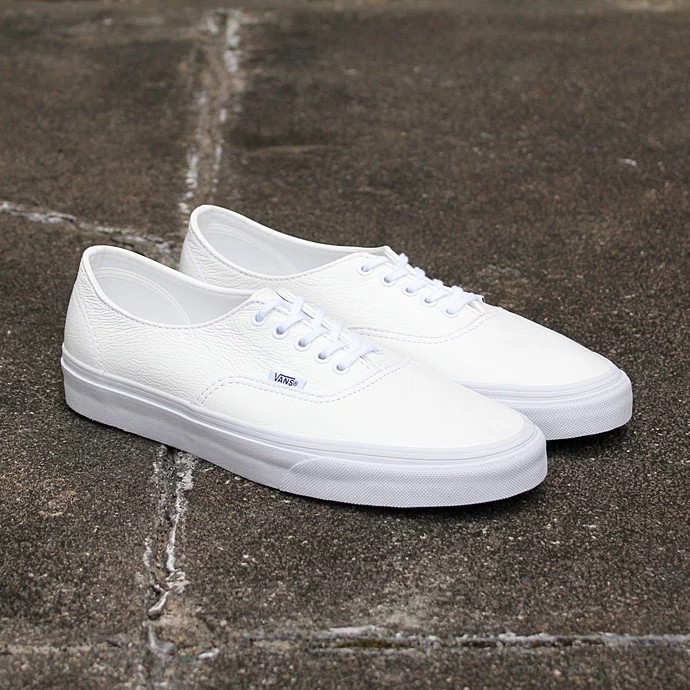 VANS AUTHENTIC PREMIUM LEATHER TRUE WHITE ORIGINAL