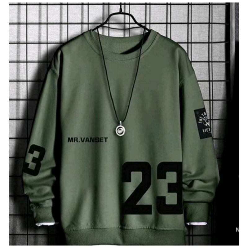 Promo sweater crewneck lengan panjang MR.VANSET/basic pria&wanita