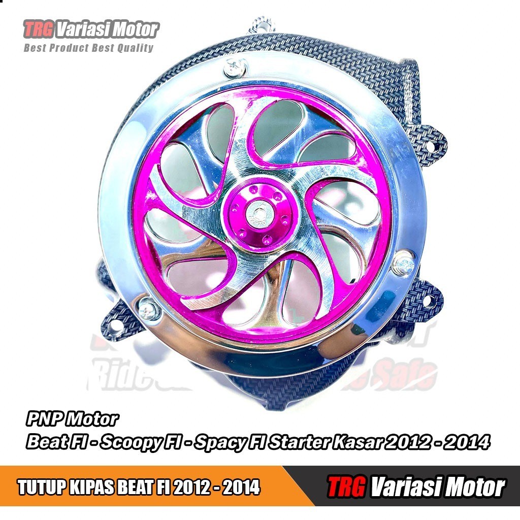 Tutup Kipas Beat FI 2014 Tutup Kipas Scoopy 2014 Spacy FI 2012 - 2014 Starter Kasar Carbon Set Spinn