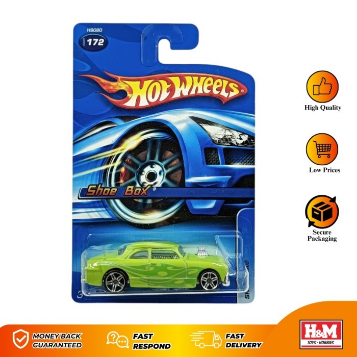 Hot Wheels Shoe Box Hijau - Hot Wheels Jadul - XG5
