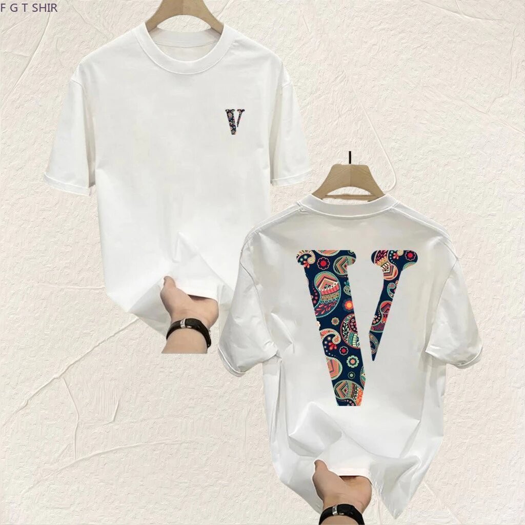 (COD)T Shirt Pria baju kaos pria kaos cowok kaos branded Louis Vuitton 100% Cotton Heavyweight Kaos 