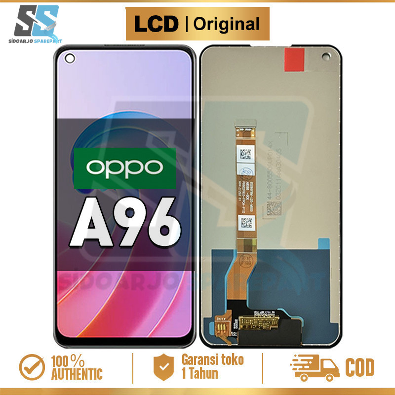 Original LCD OPPO A96 Touchscreen Fullset Asli Ori Compatible For Glass Touch Screen Digitizer