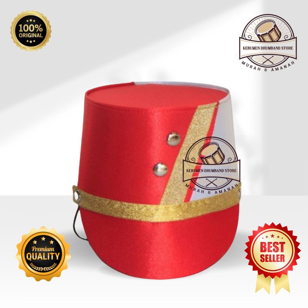 Grosir Topi Drumband Gliter  Bisa Request Model (TK, SD, SMP dan SMA)