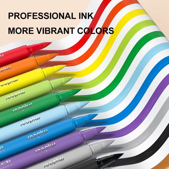 

best -mideer acrylic marker ultra soft nib paint brush isi 6 12 24 36 60 pc - isi 6