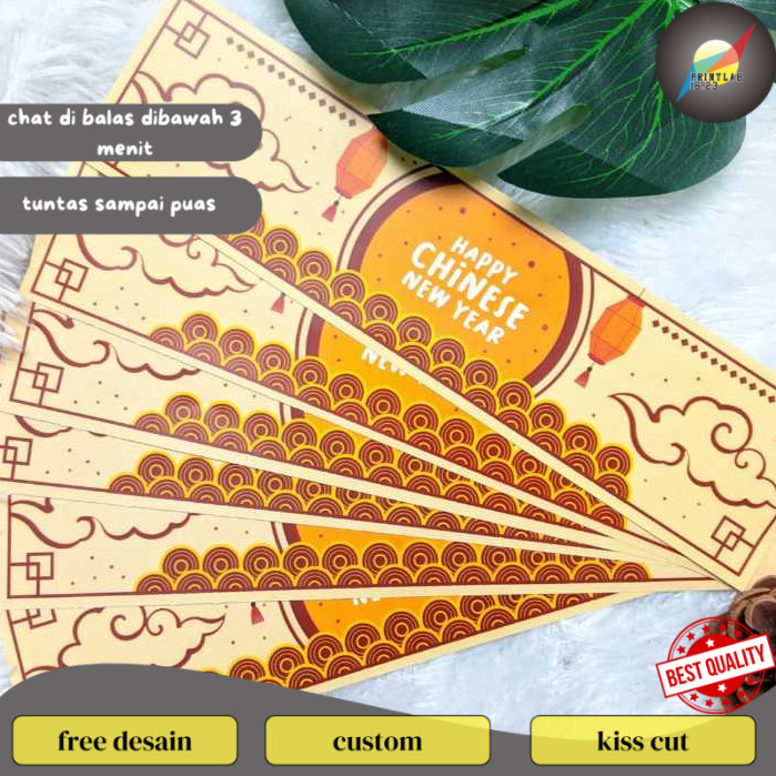 

PrintLab Print Cetak Paper Belt Imlek Chinese New Year Paperbelt Gong Xi Fa Cai Free Desain A3+