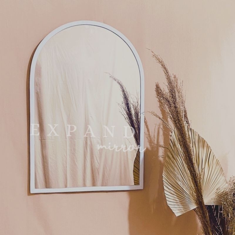 CERMIN DINDING, CERMIN TEMPEL OVAL AESTHETIC 30x60