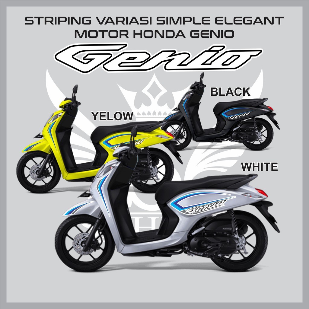 STRIPING VARIASI MOTOR HONDA GENIO VARIASI STICKER #GENIO #SIMPLE #ELEGANT #HONDA GENIO