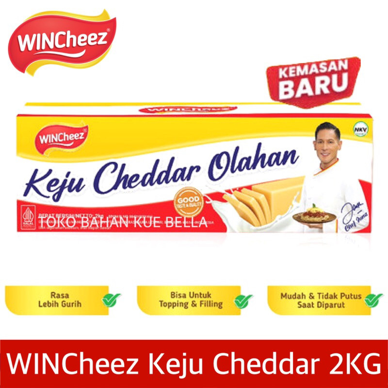 

WINCHEEZ CHEDDAR 2KG - Keju Cheddar Cheese original