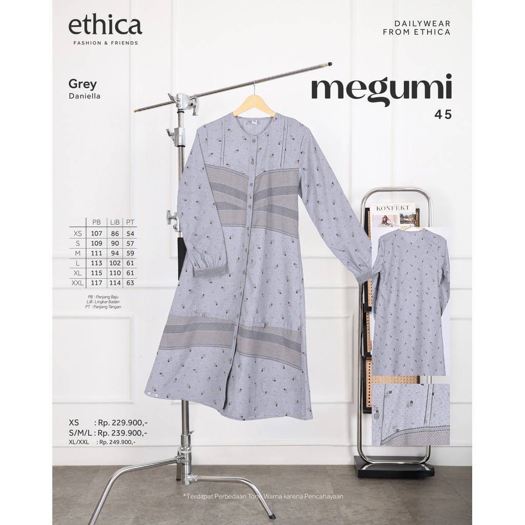 toko ethica seply - Atasan Wanita Simple Motif Megumi 45 Atasan Muslim Wanita By Ethica