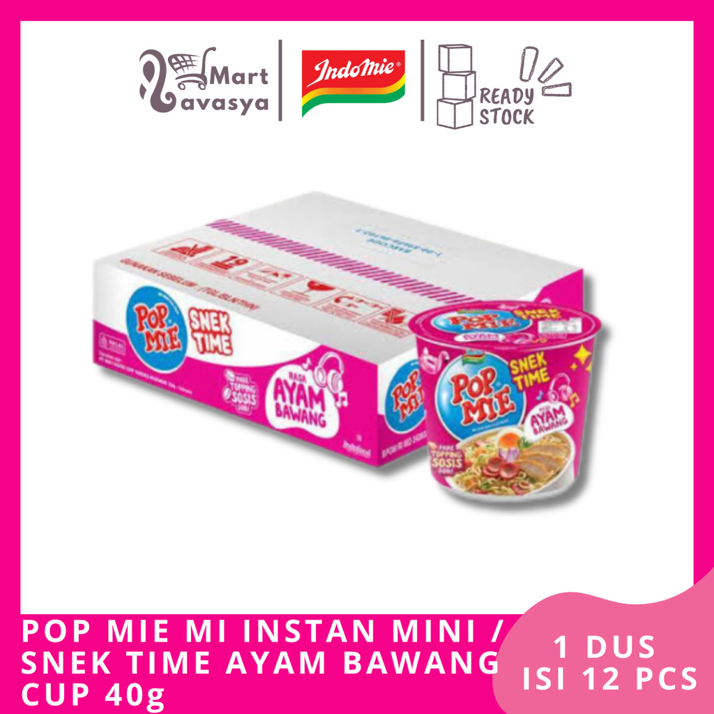 

POP MIE INSTAN CUP MINI AYAM BAWANG 40g - 1 DUS - KOTA BANDUNG - LAVASYA MART