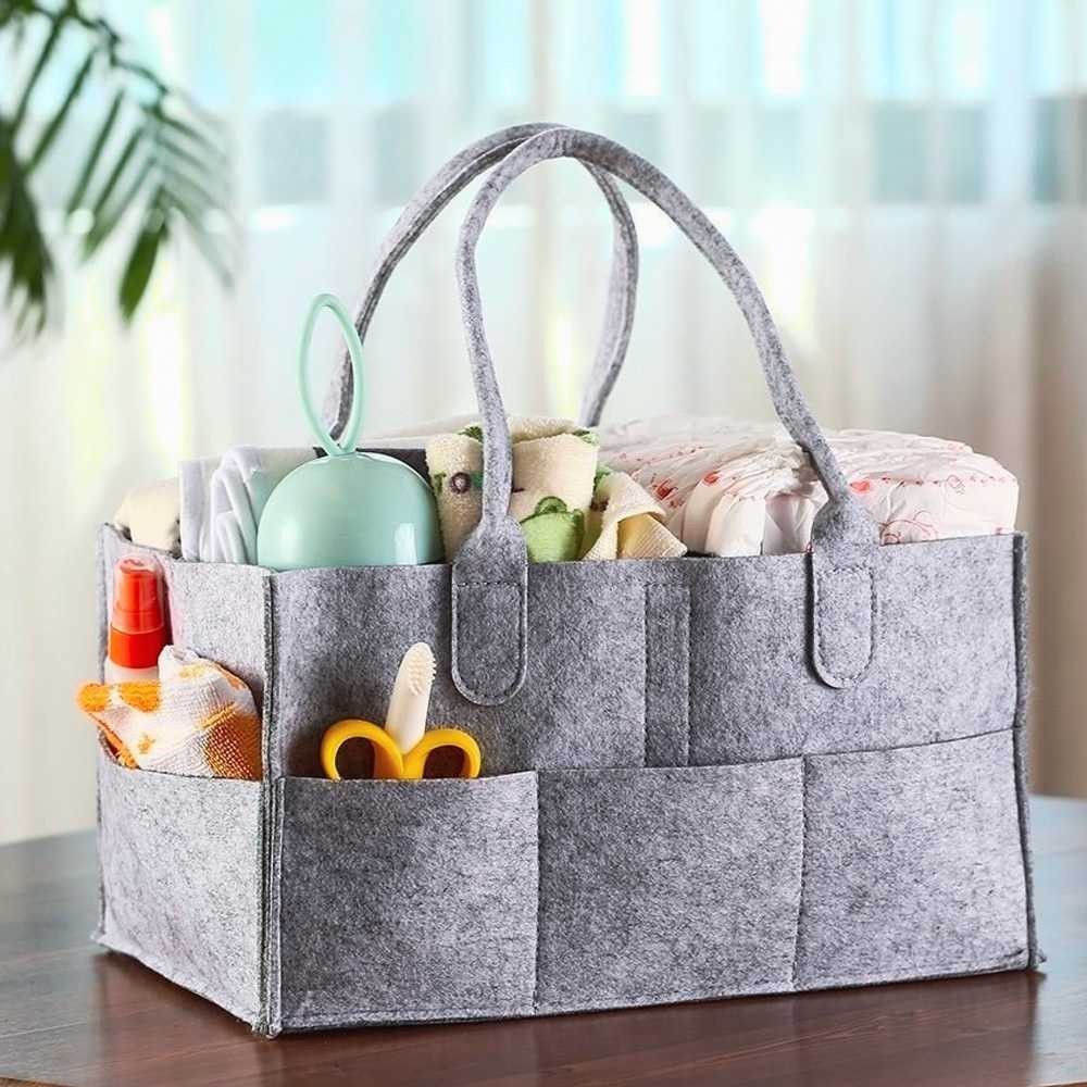 ( Ks1 ) Mrosaa Rak Organizer Perlengkapan Bayi Portable Baby Diaper Caddy Bag - SS320