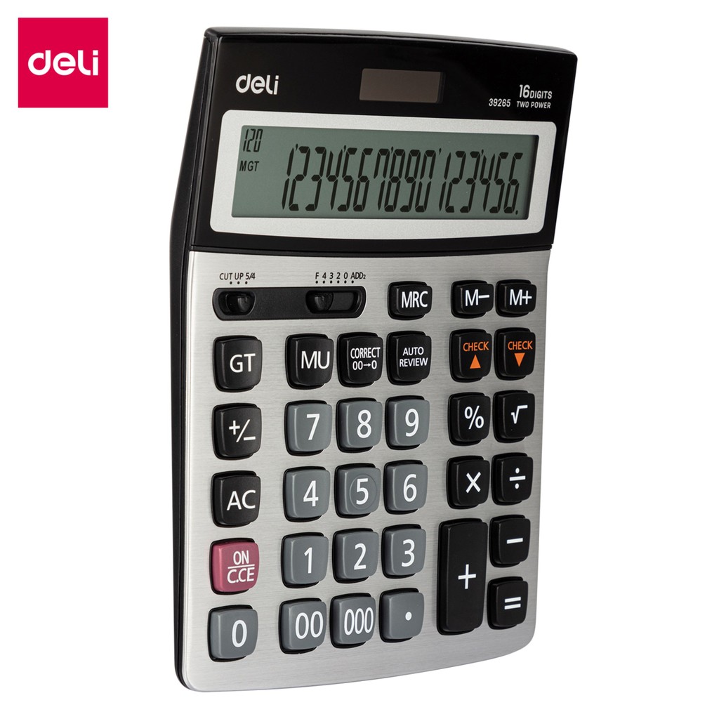 

Calculator Deli 120 Steps Check & 16 Digits E39265