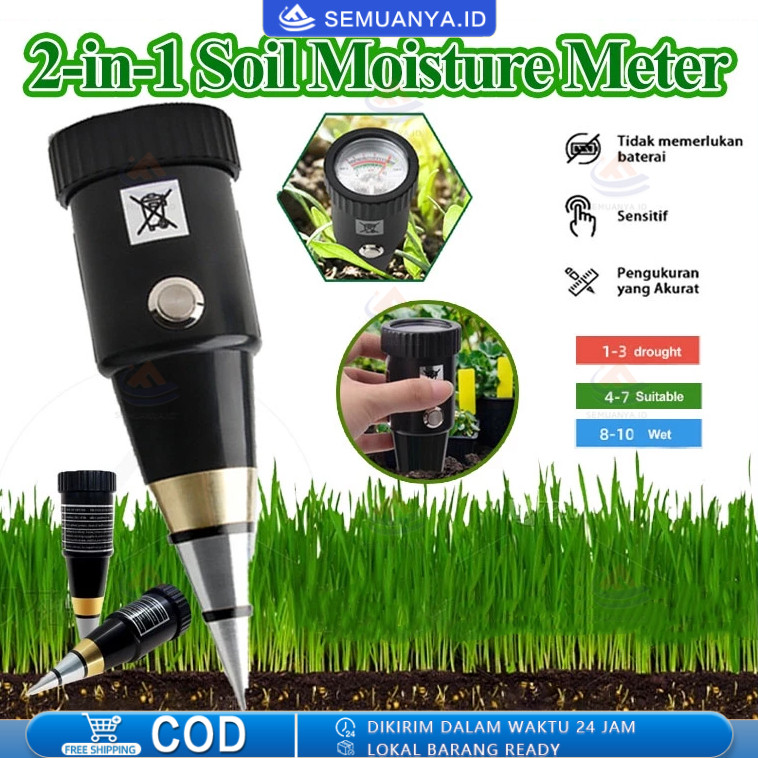

(Ready Stock)Alat Penggukur Tanah 2 In 1 Pen Type PH Meter Soil Analyzer Tester Meter Alat Ukur PH Tanah