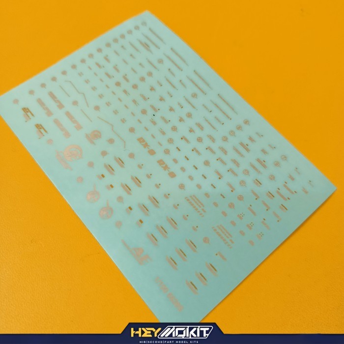 MG 1/100 WSD SILVER WATER SLIDE DECAL WATERDECAL UNICORN BANSHEE TITANIUM FINISH  MODEL