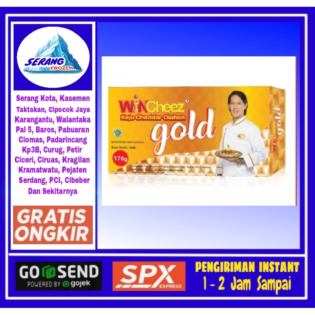 

WINCheez Keju Gold 170gr, Keju Batang, Serang Frozen