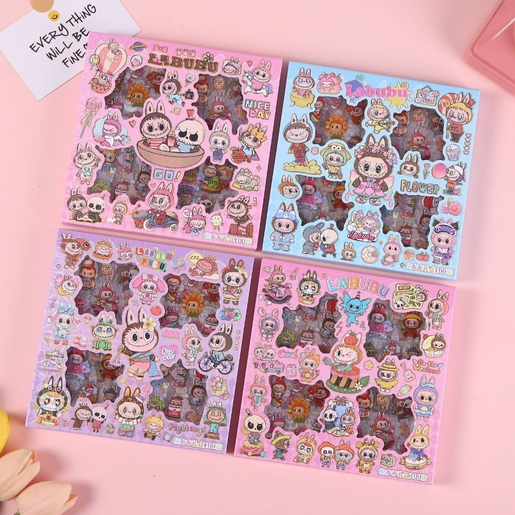 

STIKER 2D SANRIO MOMO ANNE KURUMI LABUBU THE MONSTER NONO RAINBOW MIX 2D VIRAL STIKER ANTI AIR AESTHETIC MOMO
