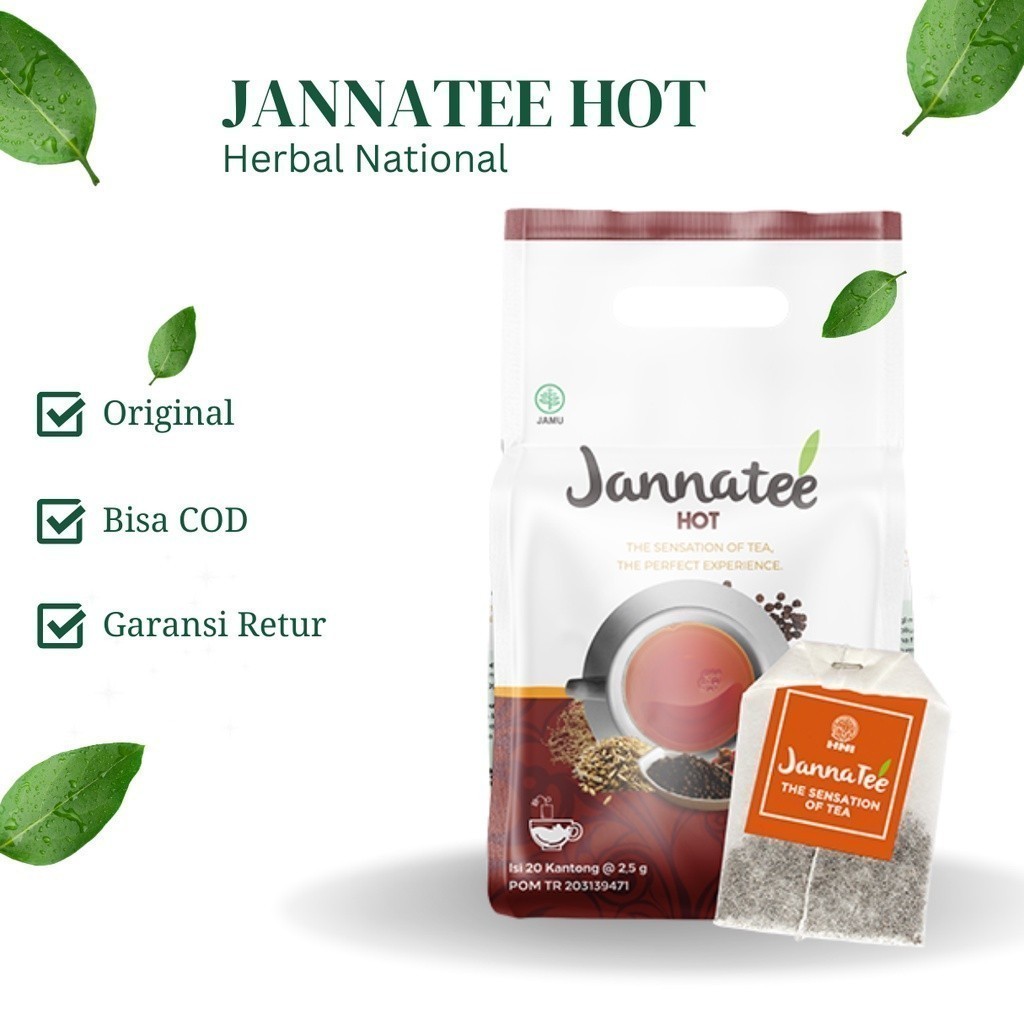 

NEW Teh Rempah Rempah JANNATEA HOT - Teh Herbal Kaya Manfaat Penjaga Kesehatan Tubuh