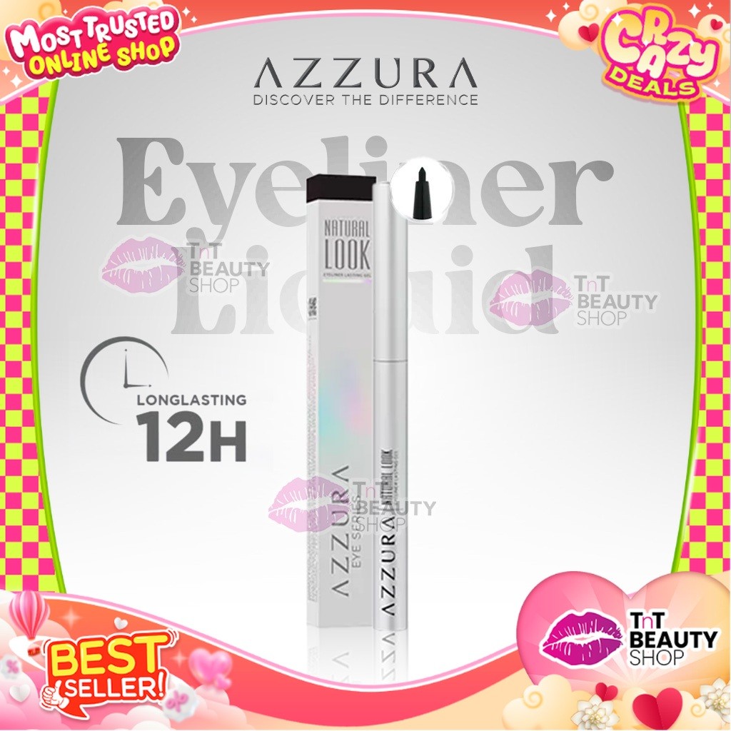AZZURA Liquid Eyeliner Natural Look Lasting Liquid Black Eyeliner | TnT Beauty Shop