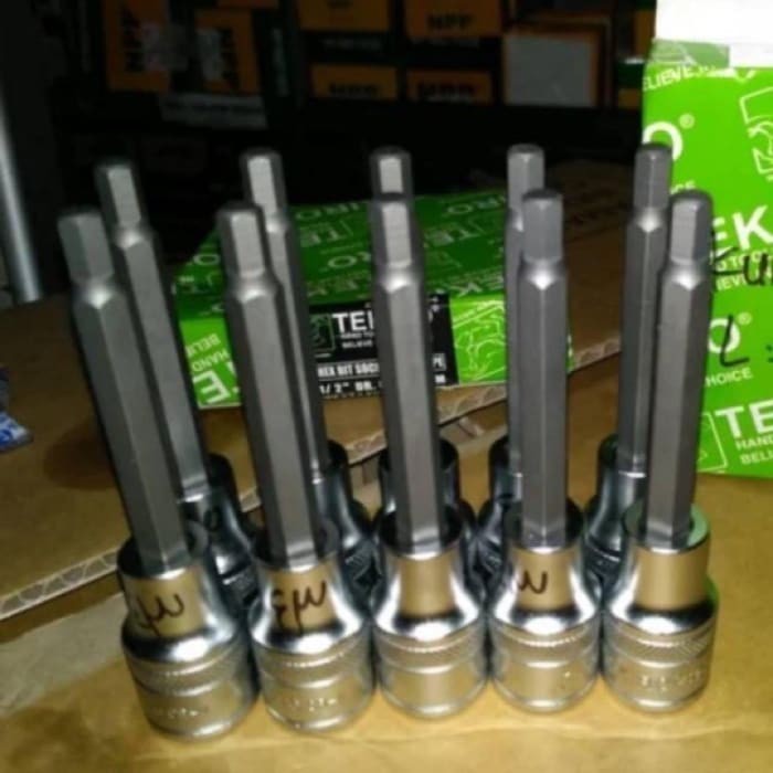 Kunci Mata Soket L Ketok L4 ~ L12 mm 1/2" inch DR / Hex bakyda 9796ls