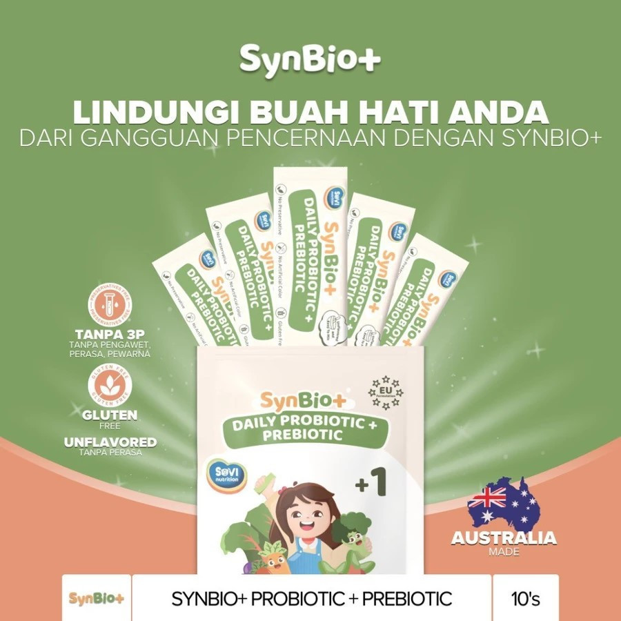 Synbio+ Probiotik + Prebiotik - Untuk Pencernaan Anak