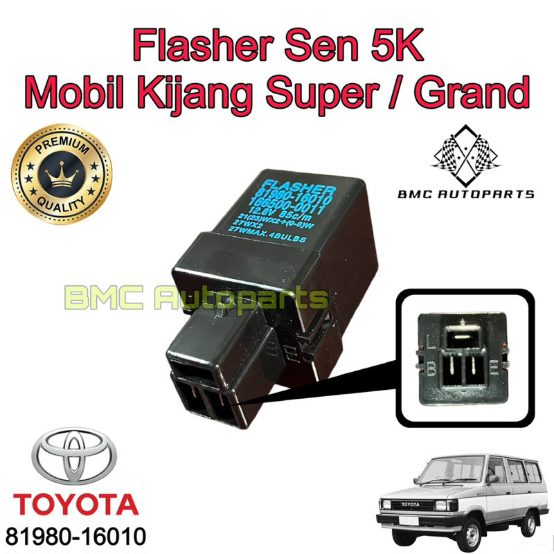 CANDHUSHOP Flasher Sen / Flaser Otomatif Sein Mobil Toyota Kijang Super 5K / Grand / Rover