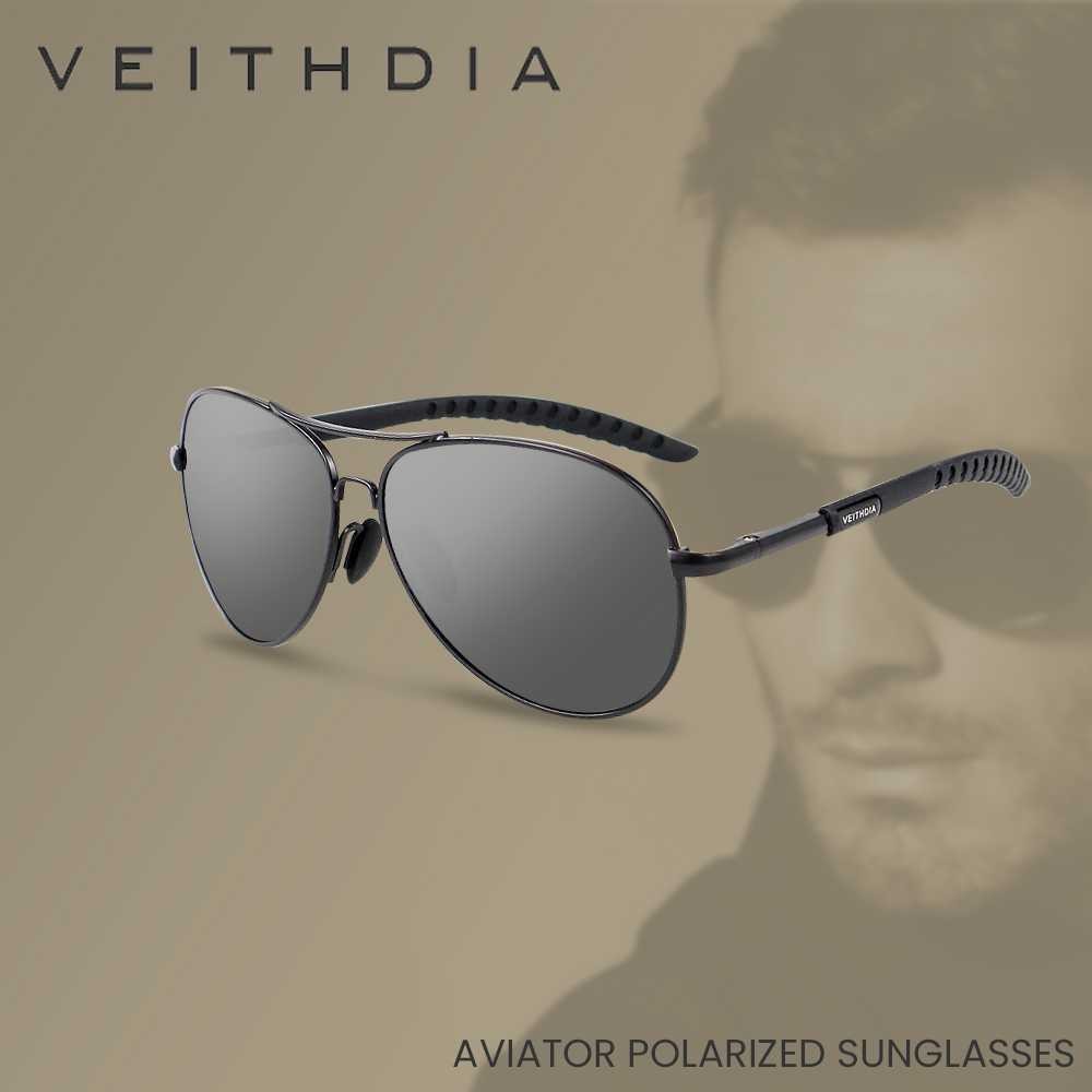 VEITHDIA Kacamata Aviator Polarized Sunglasses