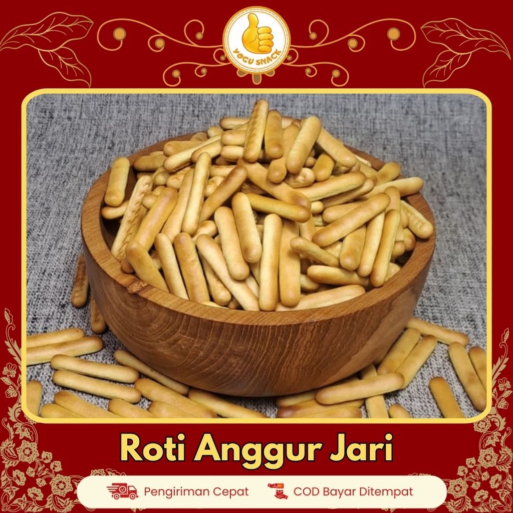 

Yogu Snack Roti Anggur Jari 250gr 500gr – Bonus Dus & Bubble Wrap