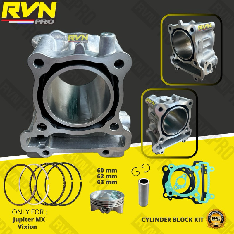 Blok Seher Boring Bore Up Jupiter MX Vixion Vixion 60 62 63 65 60mm 62mm 63mm 65mm Bore Up Original 