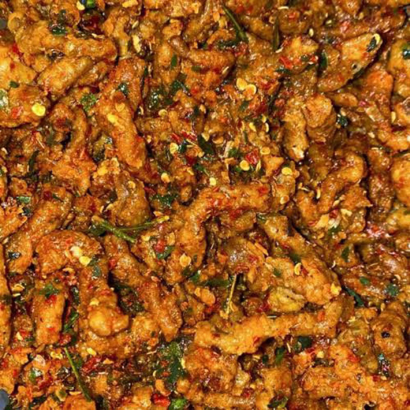 

KERIPIK USUS PEDAS DAUN JERUK 1 KG (KRIPIK USUS CIKRUH)