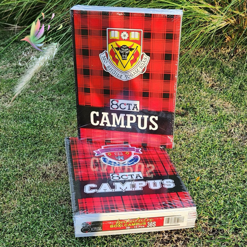 

[4D] 10pcs Buku Tulis Octa Campus 36 Lembar dan Buku Tulis Segitia Quarto
