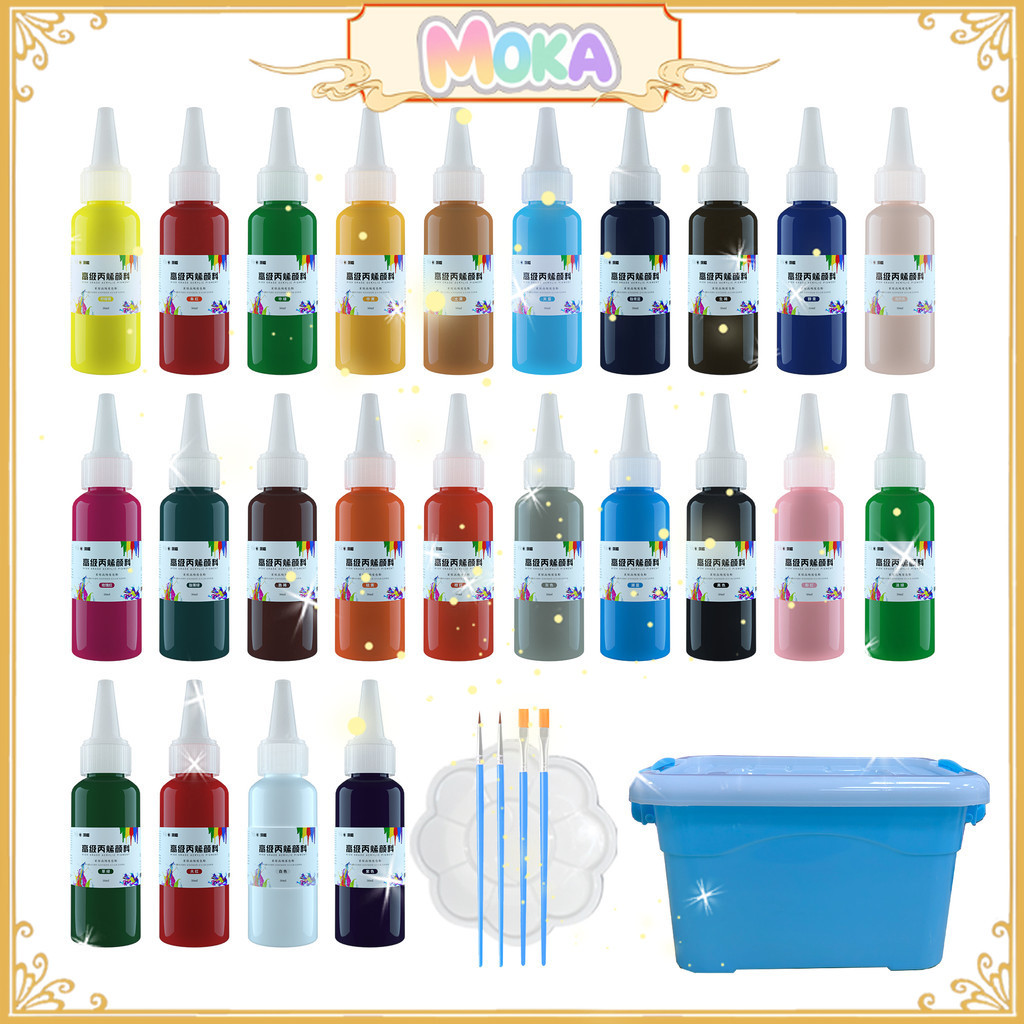 

MOKA CAT AKRILIK ISI 6, 12 DAN 24 WARNA ISI 50ML PERBOTOL / FINGER PAINT ACRYLIC NON TOXIC MKS50