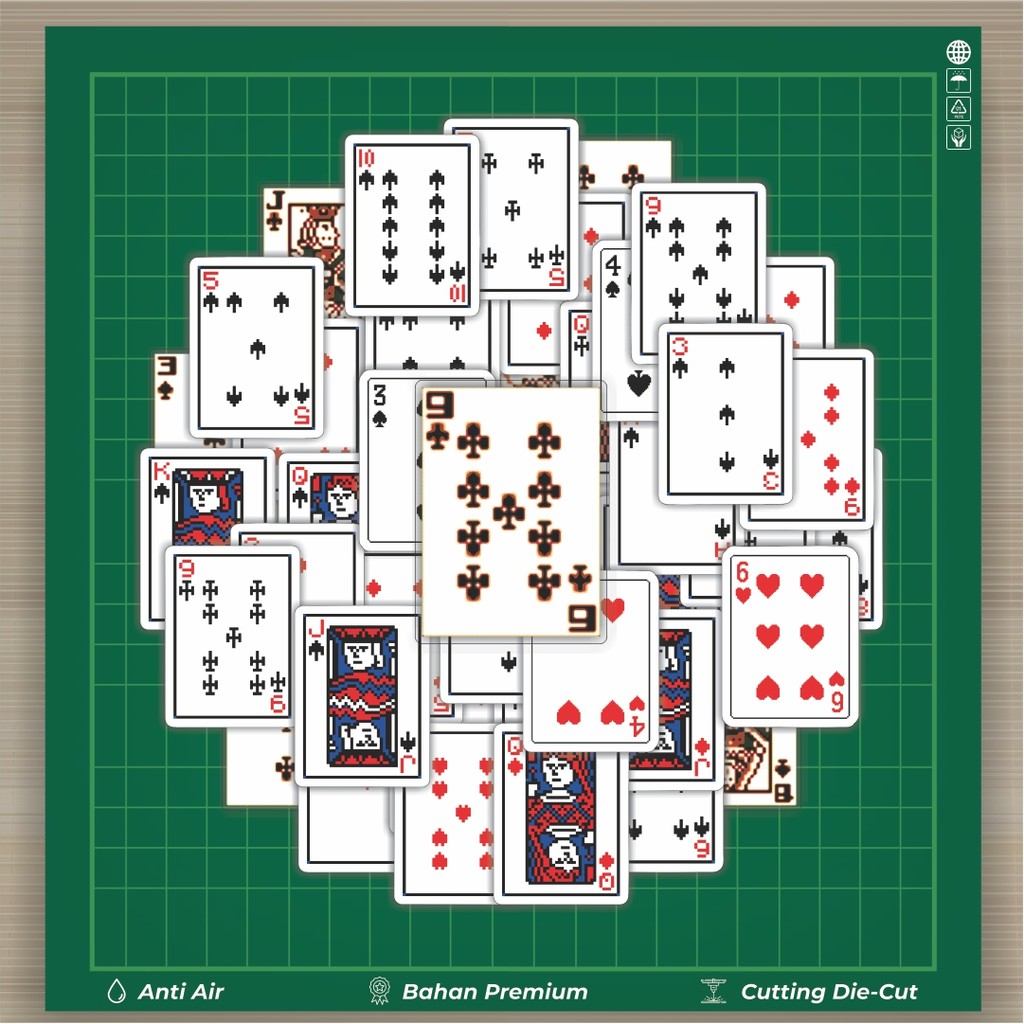 

HOT 50 PCS STIKER Stiker Kartu Poker V9 Stiker Fashion Cars Decal Dingin Kartu Album Custom Vinyl Anti Air- Sticker Aesthetic Buku Journal Koper Casing HP Tablet Laptop Helm Motor Botol Minum