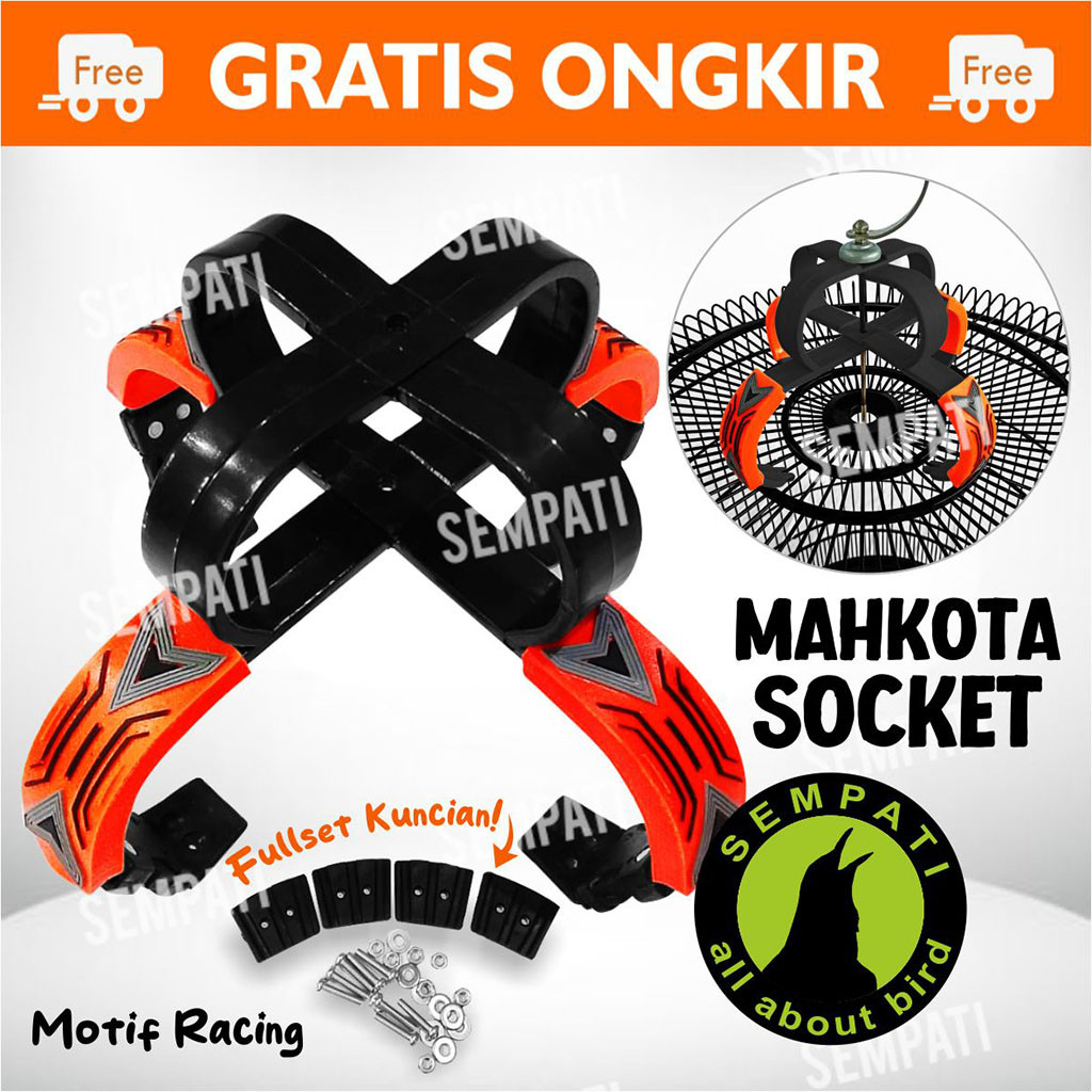 SEMPATI
 MAHKOTA SANGKAR MURAI SOCKET SOKET RACING BALAP MAHKOTA KANDANG BURUNG MURAI SHOCKET VARIAS