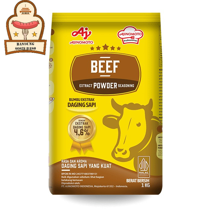 

Kaldu Sapi Bubuk Ajinomoto 1kg - Rahasia Kuah Gurih & Kaya Rasa Daging Sapi
