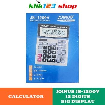 

KALKULATOR JS 1200V UKURAN 15 X 19CM 12 DIGIT BIG DISPLAY