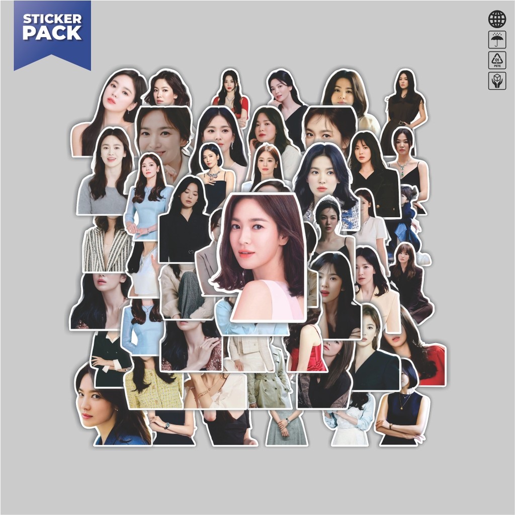 

[100PCS]Stiker Pack Stiker SONG HYE KYO Aesthetic Vinyl Anti Air Dekorasi Sticker Laptop Buku Journal Koper Helm Casing HP Gitar Helm Skateboard