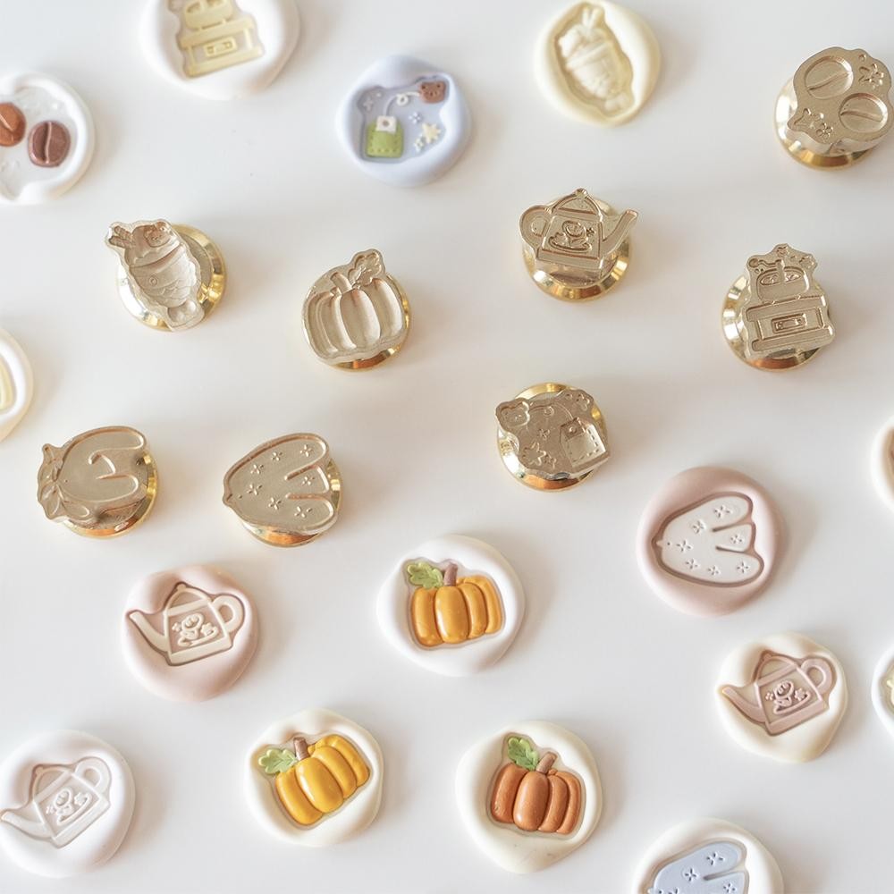 

Mini Small Wax Seal Relief Sealing Stamp Halloween Pumpkin/Flying Bird Copper Head Scrapbooking Cards Envelopes christmas Gift