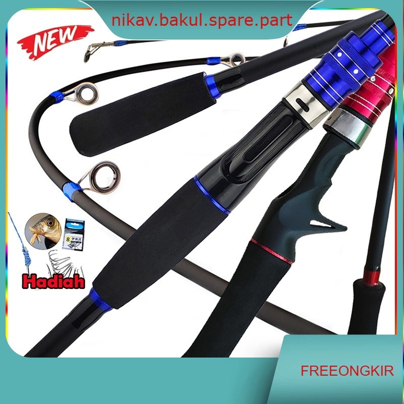 FISHING Spinning Baitcasting Fishing Rod Joran Pancing Carbon Joran Casting Joran Murah Cuci Joran P