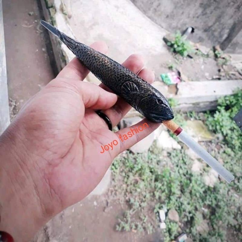 PIPA ONCE FOSIL KAYU AKAR BAHAR UKIR IKAN KOI